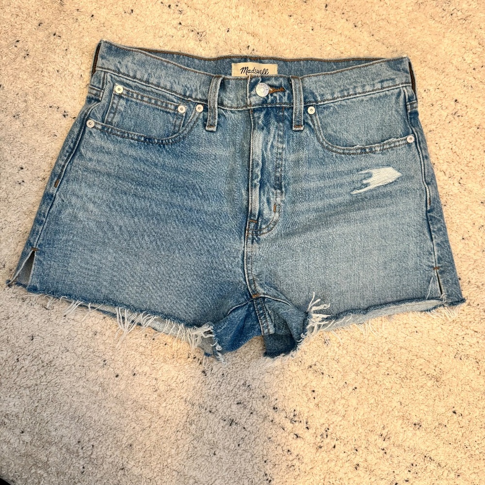 NWT Madewell Relaxed Denim Shorts Size 27